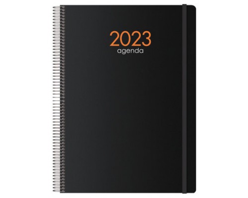 AGENDA 2025 SYNCRO DÍA PÁGINA 21 X 29 CM NEGRO DOHE 11617 - 25·